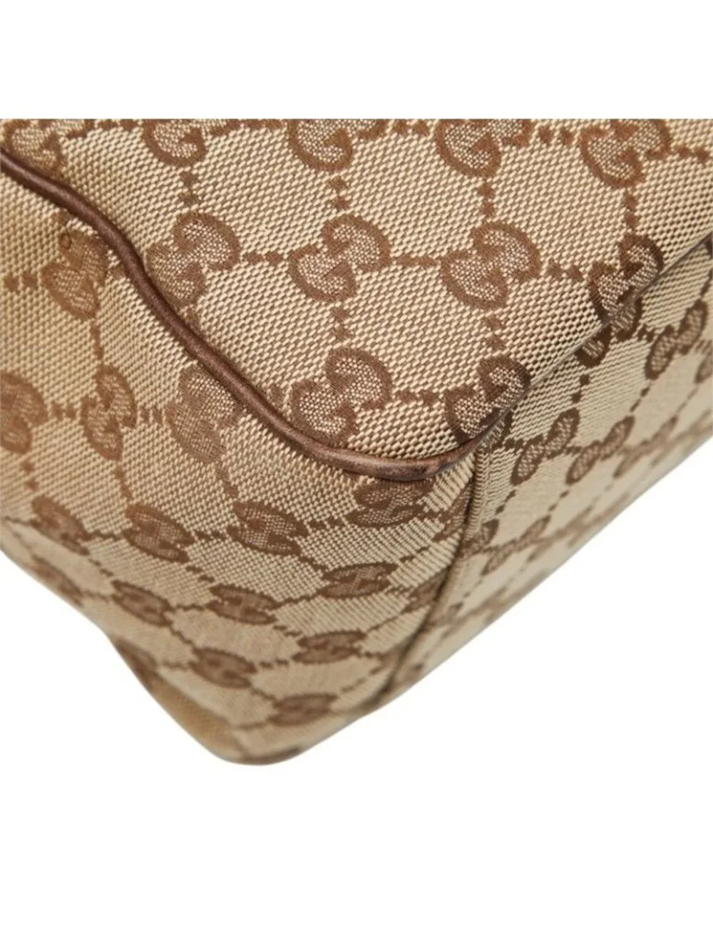 Gucci GG Canvas Tote Bag Beige Brown